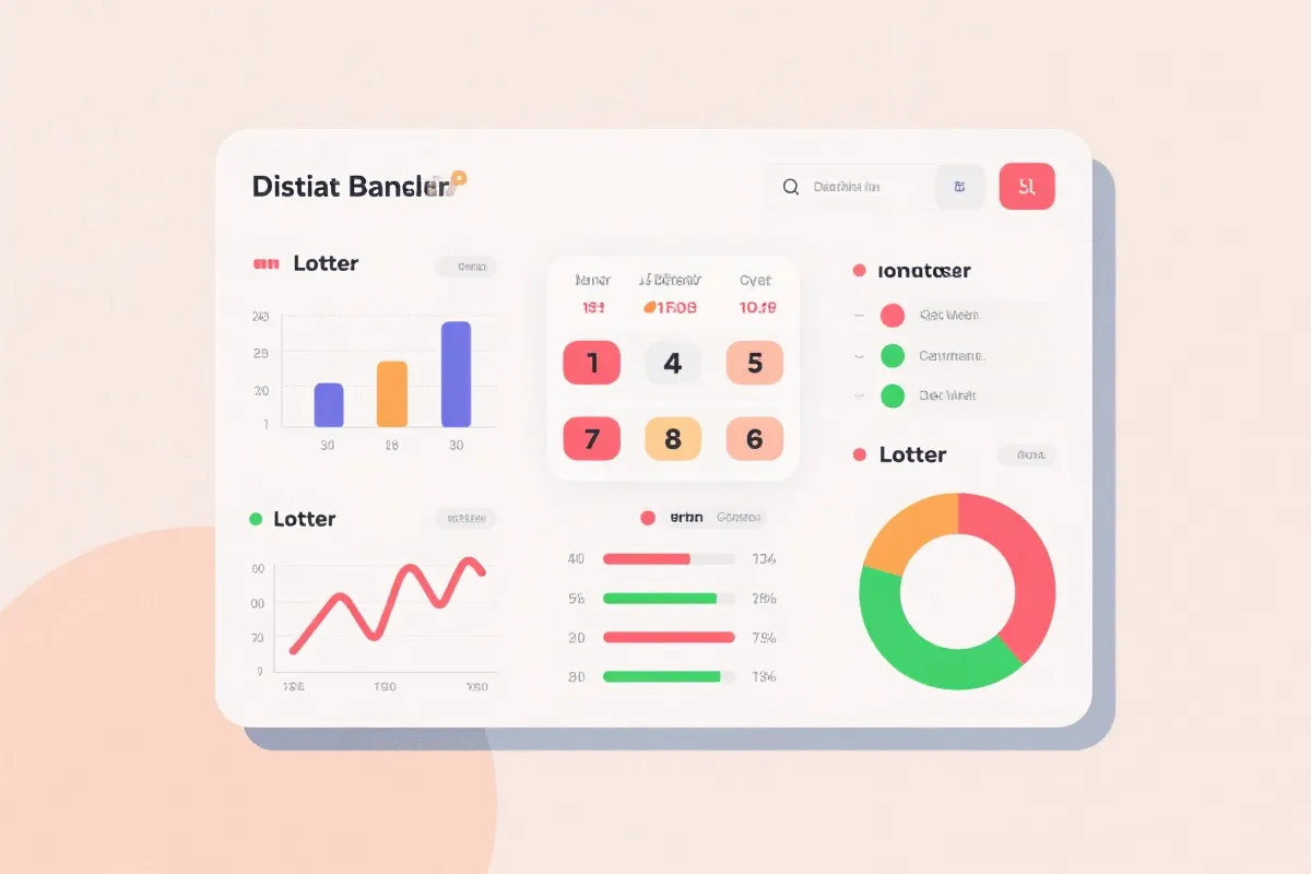 开奖结果数据看板示意图